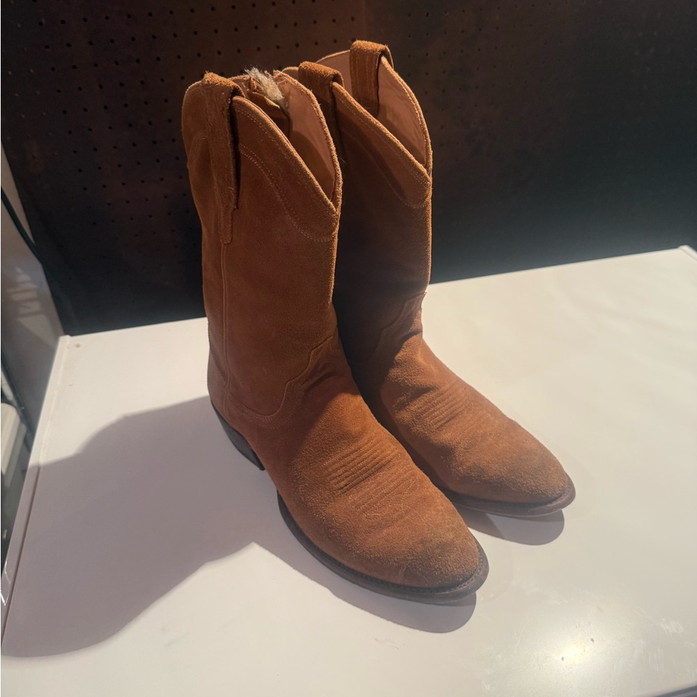 Tecovas JOHNNY Suede Cowboy Boots 10D